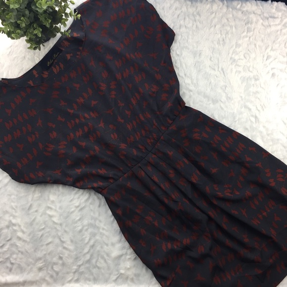 Blue Rain bird printed dress - Picture 1 of 7
